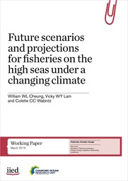 Cover of Future scenarios and projections for fisheries on the high seas under a changing climate