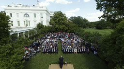 President Trump announced his decision to withdraw from the Paris Agreement in front of an audience of administration officials and supporters who had been gathered in the White House Rose Garden (Photo: Joyce N. Boghosian/The White House)