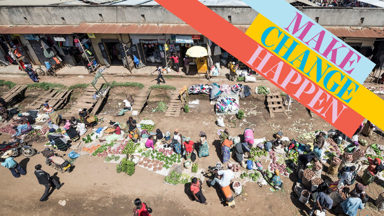 A farmer’s market, Fort Portal, Uganda