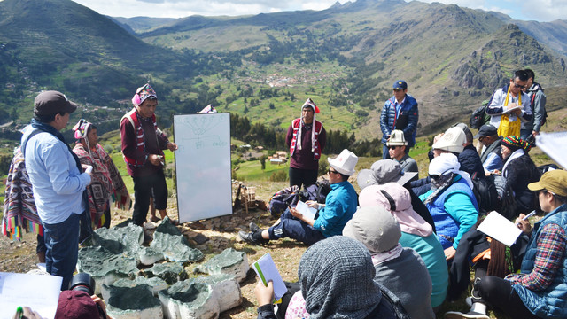 More than 100 representatives of indigenous mountain communities met in Peru's Potato Park in April 2017 to share their expertise and build their international network (Photo: Lucia Flórez Zelaya)
